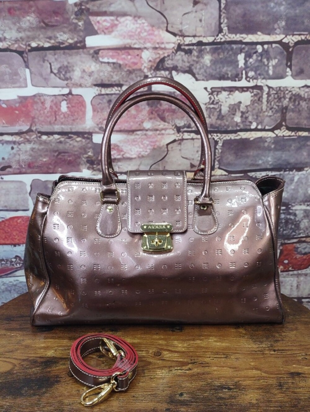 Arcadia Satchel w/Top Handle & Crossbody Strap